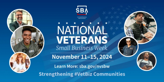 Celebrate National Veterans Small Business Week, November 11-15, 2024.