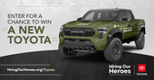 Toyota Tacoma truck. Win a new Toyota.