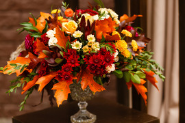 Bouquet of Thanksgiving flowers.