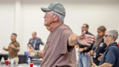 Veteran doing tai chi.