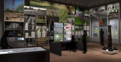 Rendering of possible section of the museum showing cemetery artifacts from National Cemetery Administration.