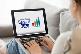 Veteran answering the U.S. 2020 Census