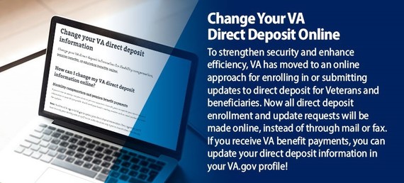 Change Your VA Direct Deposit Information Online