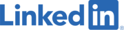 Blue LinkedIn logo