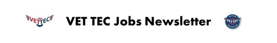 the word VET TEC newsletter flanked on the left by the VET TEC logo and the VET TEC employer consortium logo on the right