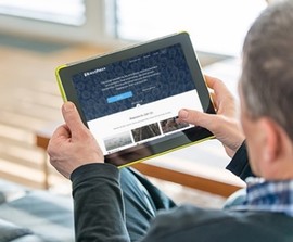 Veteran becomes a RallyPoint member on tablet