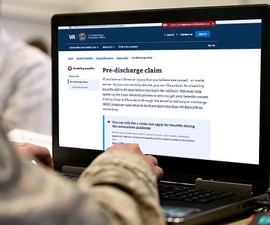 Service member applying for the Benefits Delivery at Discharge program