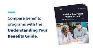 the three GI Bill benefits guides stacked on top of each other with guide one on top