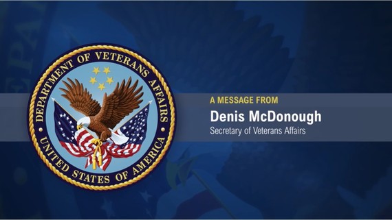 VA seal and message from SecVA