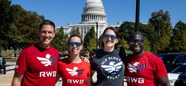 Group of Team RWB members in Washington, DC