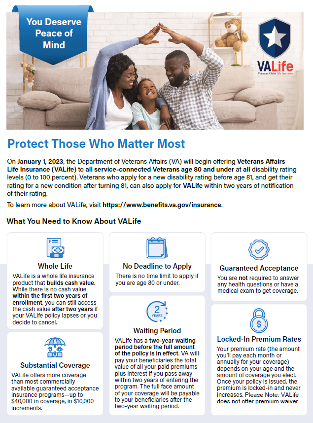 VALife Premium Rate