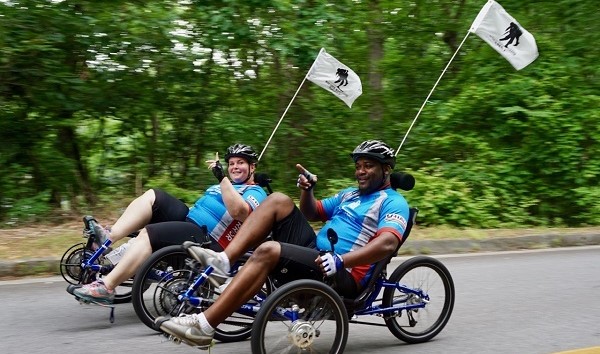 Veteran cyclists participating in Wounded Warrior Project's Soldier Ride program