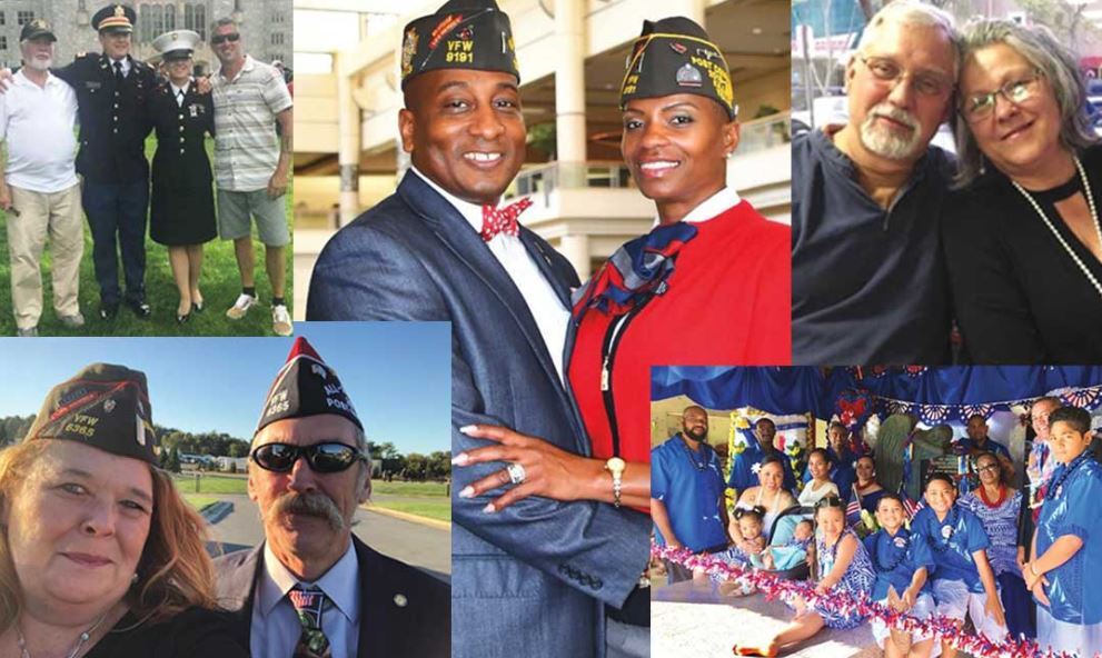 A collage of Veterans who are members of the Veterans of Foreign Wars (VFW)