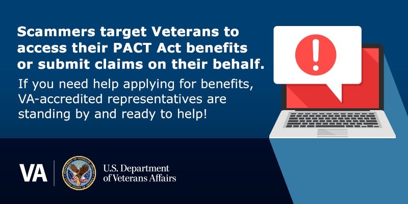 Avoid PACT-Act-related scams targeting VA benefits