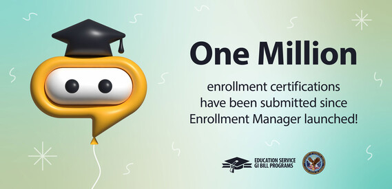 One Million enrollment certifications have been submitted since Enrollment Manager launched text