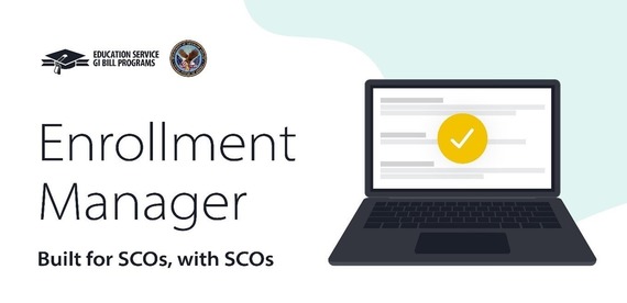 Enrollment Manager banner with text “Enrollment Manager. Built for SCOs, with SCOs
