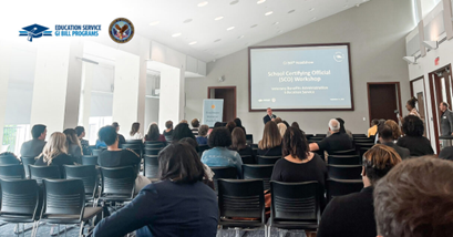 Attendees sitting in a conference hall during SCO Workshop