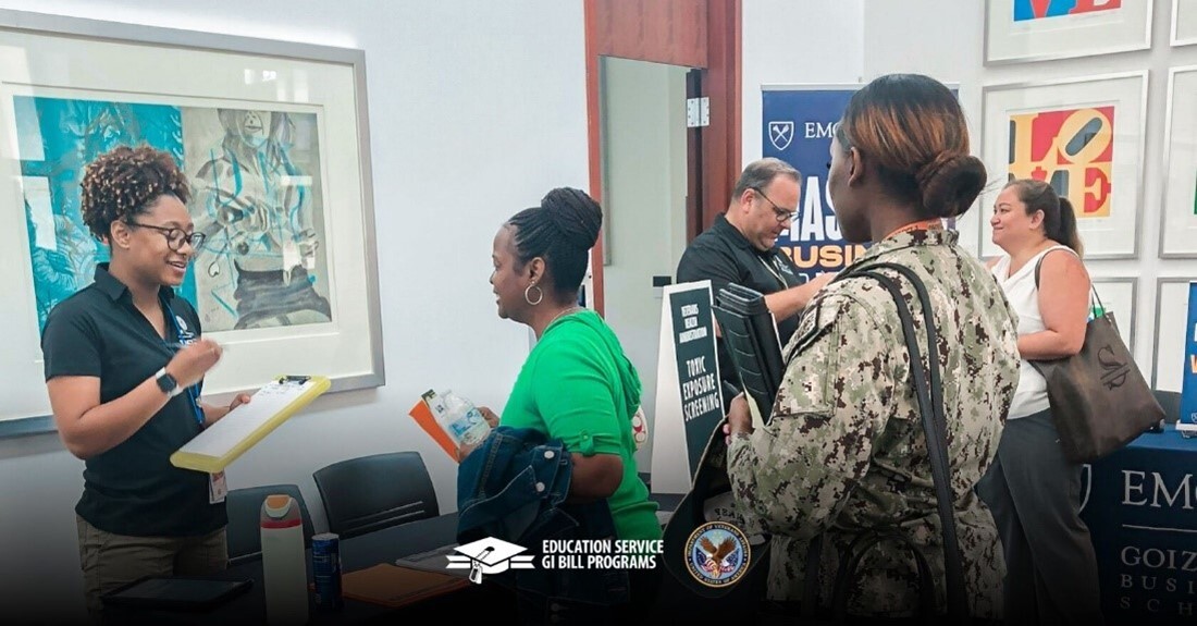 A group of attendees at the GI Bill Roadshow at Emory University