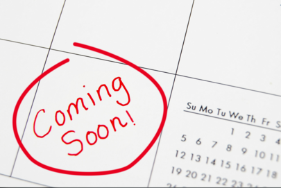 Decorative coming soon picture