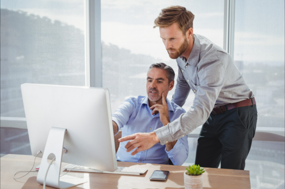 Decorative picture of office workers