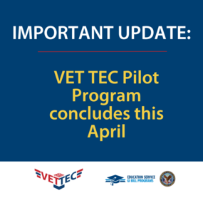 VET TEC pilot program concludes this April 