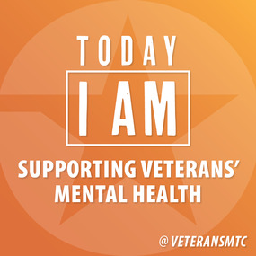 Today I am supporting Veterans' Mental Health