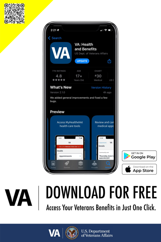 VA Health and Benefits Application Flyer
