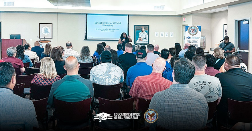 Group of School Certifying Officials at an SCO Workshop