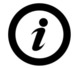 Small italicized letter i inside a circle