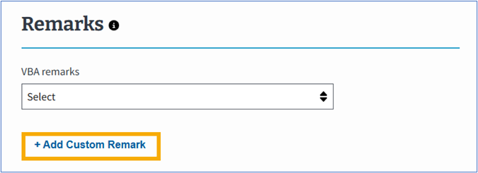Add Custom Remark Button