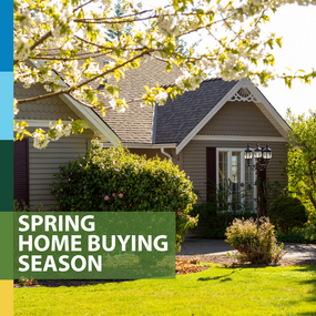 house with trees in bloom