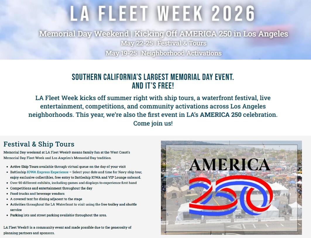 LA Fleet Week Flyer