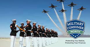 Image of Marine Corps Silent Drill team and F 18 flyover