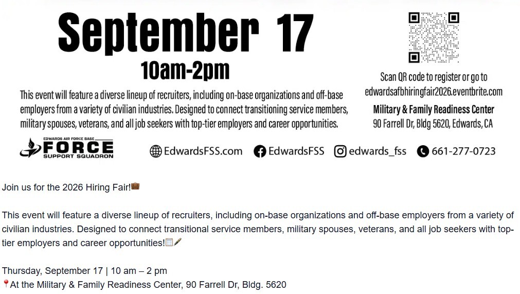Edwards Hiring Fair Banner