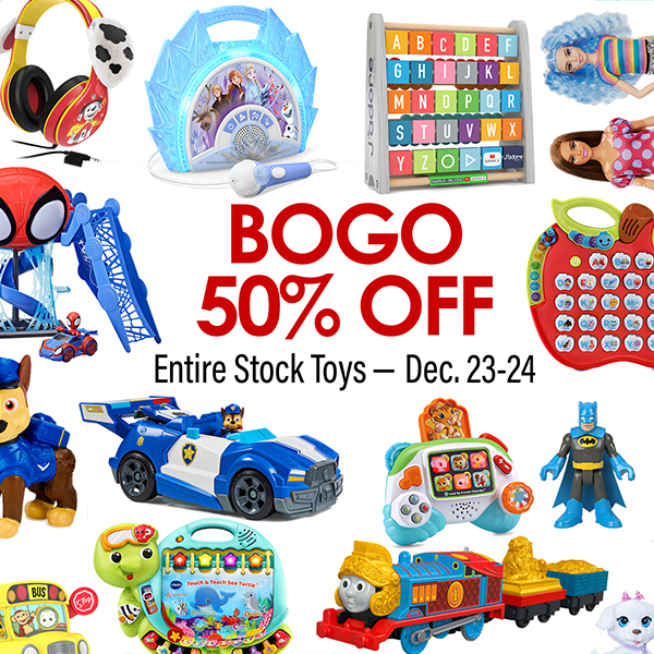 50% off Toys