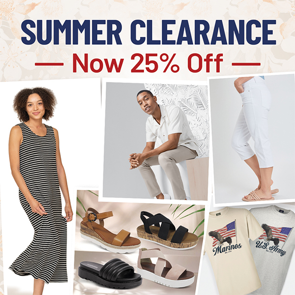 Summer Clearance 25 Off