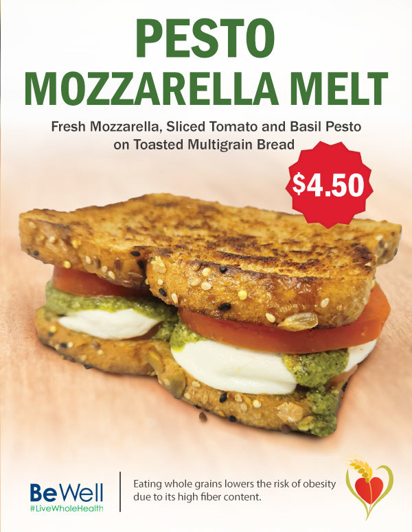 Pesto Mozzarella Melt