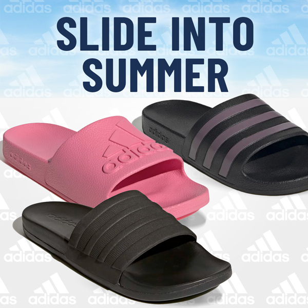 Athletic slides footwear