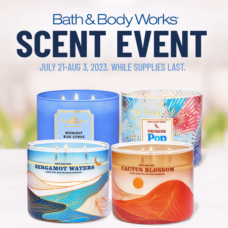 Bath and Body Works Candle Event (July 21-August 3)