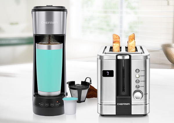  chefman coffee maker and toaster appliance