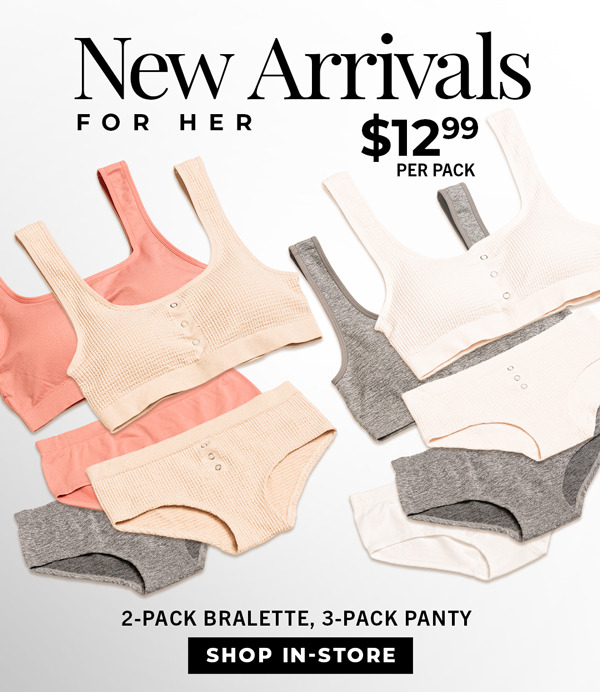 Shop Women's Intimates in-store only 