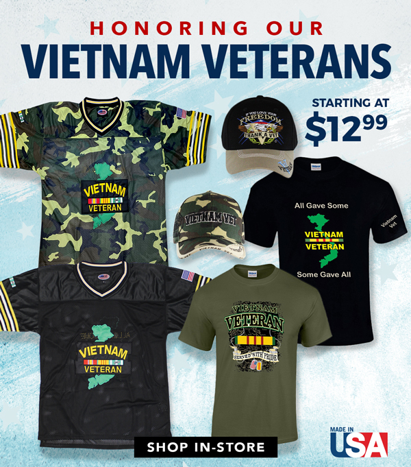 Discover apparel for vietnam veterans 