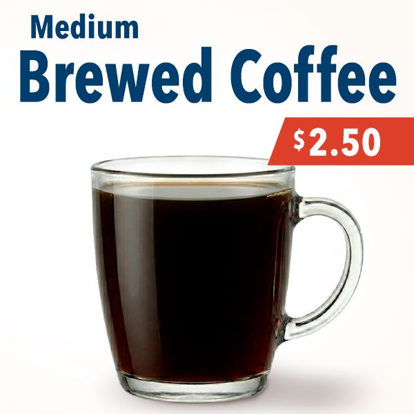 Medium brewed coffee