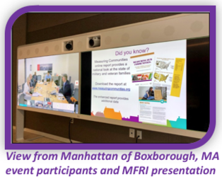 View from Manhattan of Boxborough, MA event participants and MFRI presentation