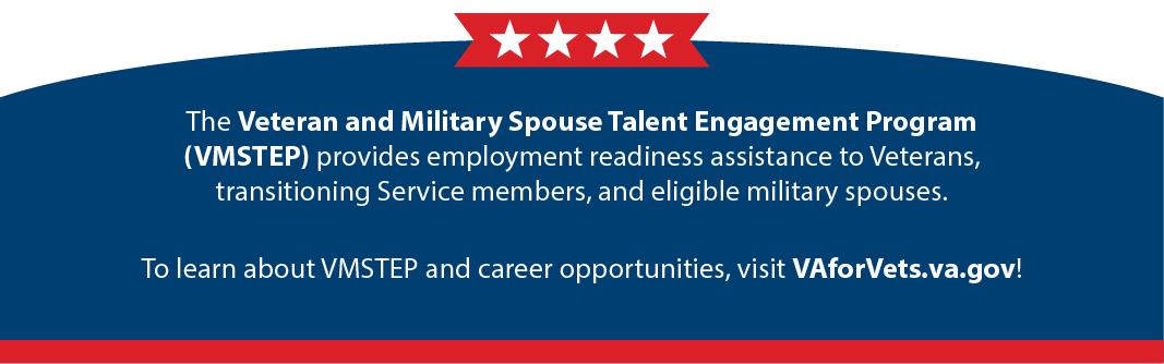 Learn about the Veteran and Military Spouse Talent Engagement Program (VMSTEP)