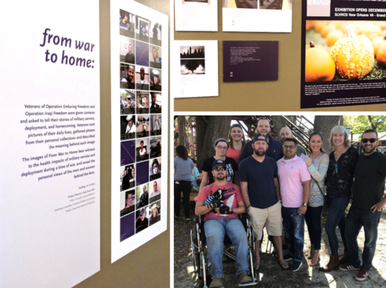 Pictures from the From War to Home exhibit in New Orleans