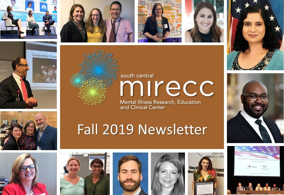 Collage of images from the Fall 2019 newsletter