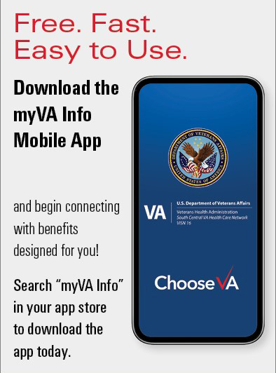 VA app graphic