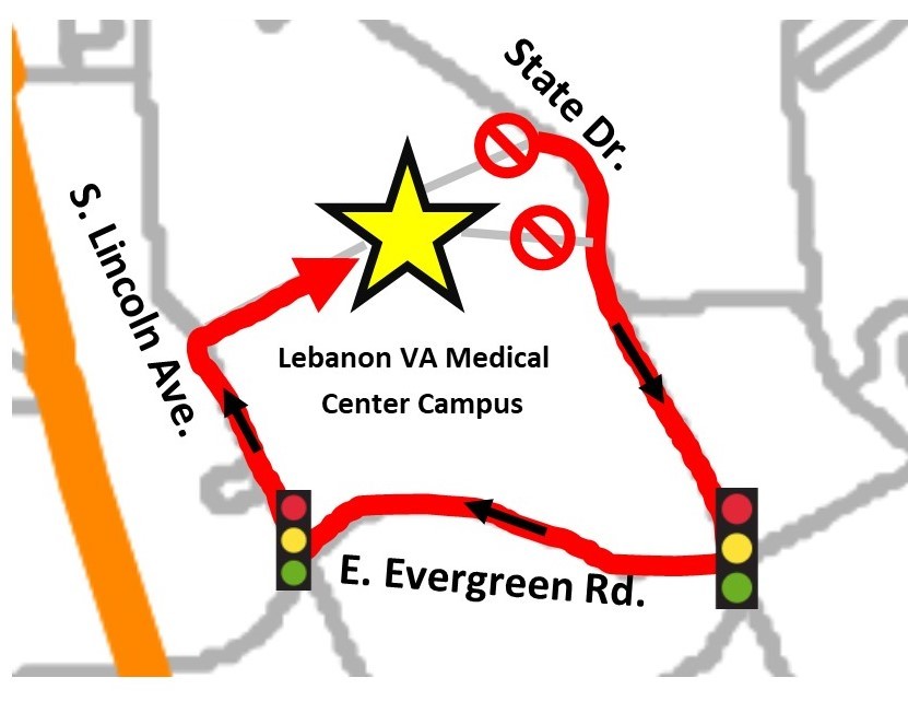 Lebanon Vamc Detour Map Original 