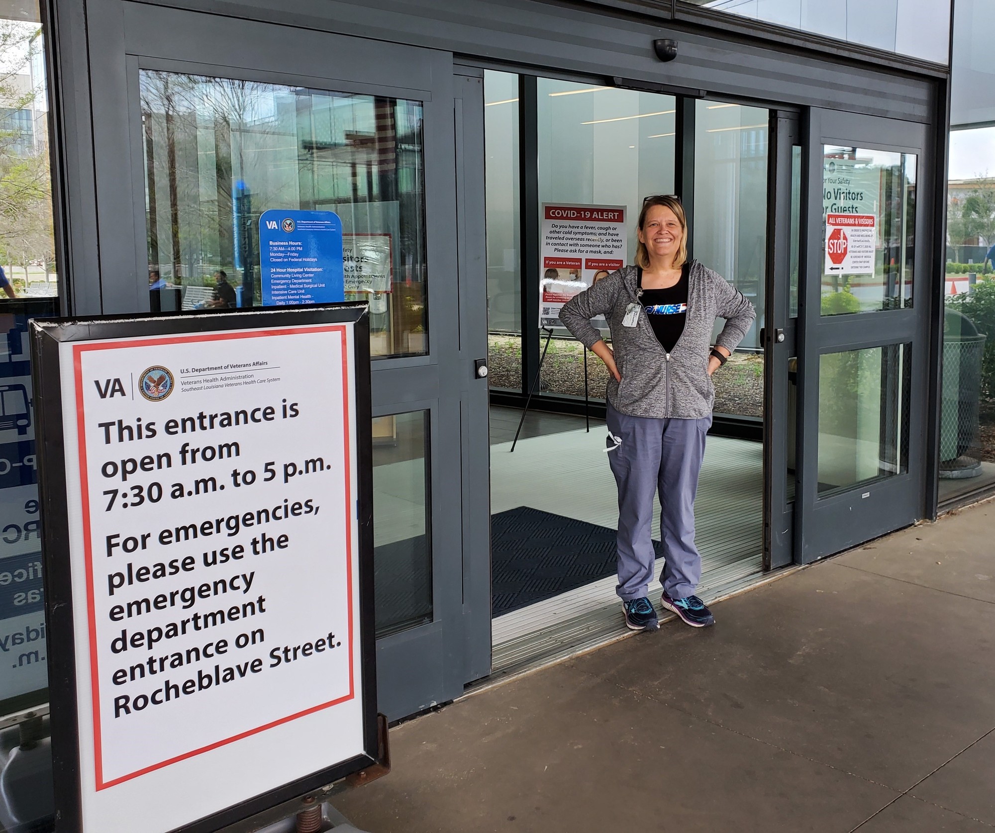 Medical center entrance